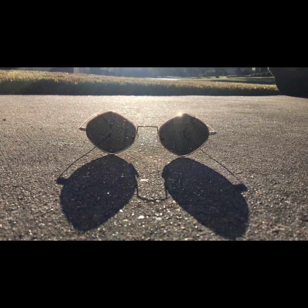 Used black glasses